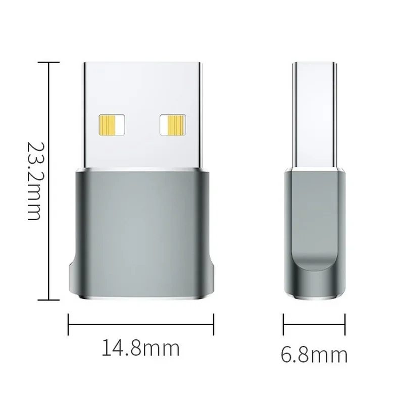 Mini stop aluminium USB rewolucyjny typ C Adapter żeński żeński typu C do adaptera USB rewolucja do C żeńskiego