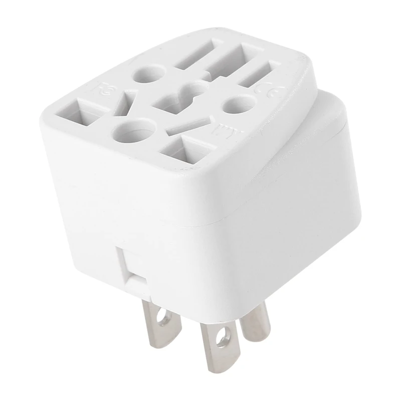 

A15R -US Travel Plug Adapter EU/UK/AU/In/CN/JP/Asia/Italy/Brazil To USA (Type B), 3 Prong USA Plug, Charger Converter