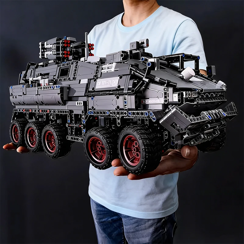 Bloques de construcción militares 6 en 1, coche de policía de tigre, vehículo blindado, juego de aviones, juguetes de construcción DIY para niños, regalo de cumpleaños y Navidad