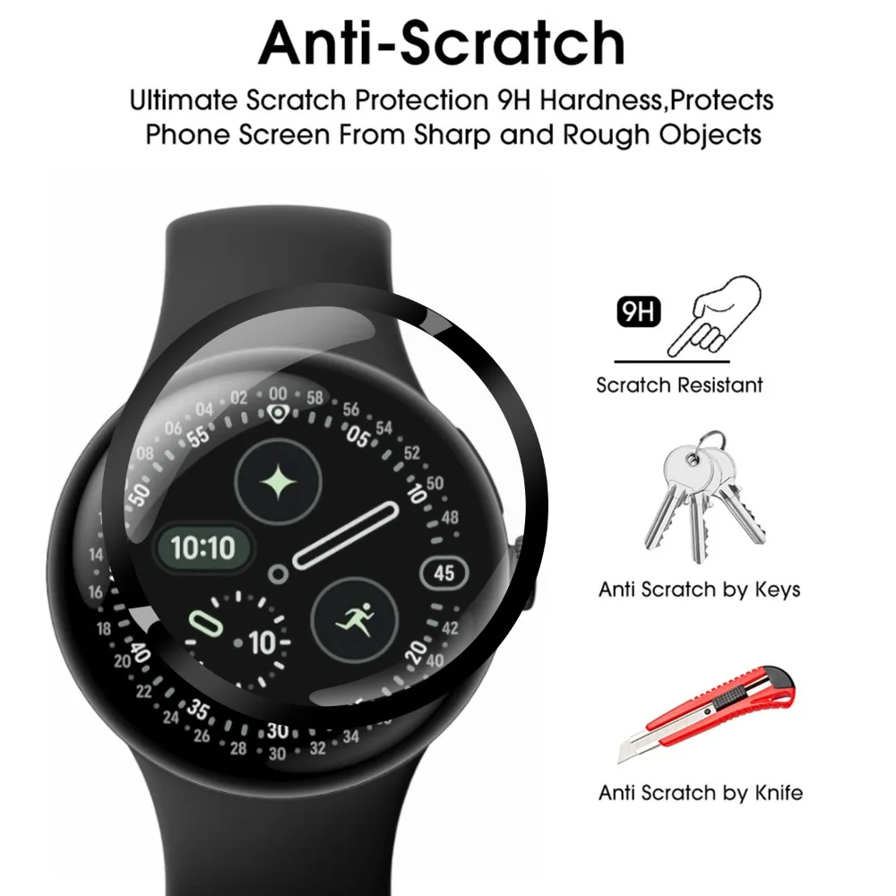 5-1pcs Watch Screen Protector for Google Pixel Watch 4 41mm 45mm PMMA Composite Films Not Glass Anti-Scratch Protective Film