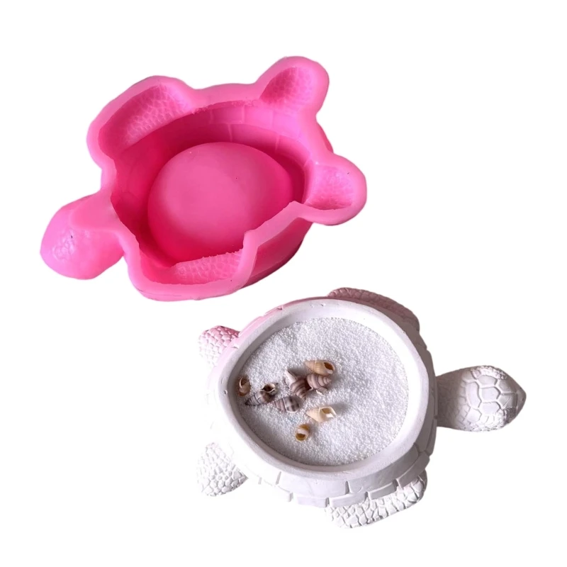 

C1FC Decorative Silicone Crafting Mold Turtles Resin Casting Molds For Resin Art Storage Containers And Holder Designs