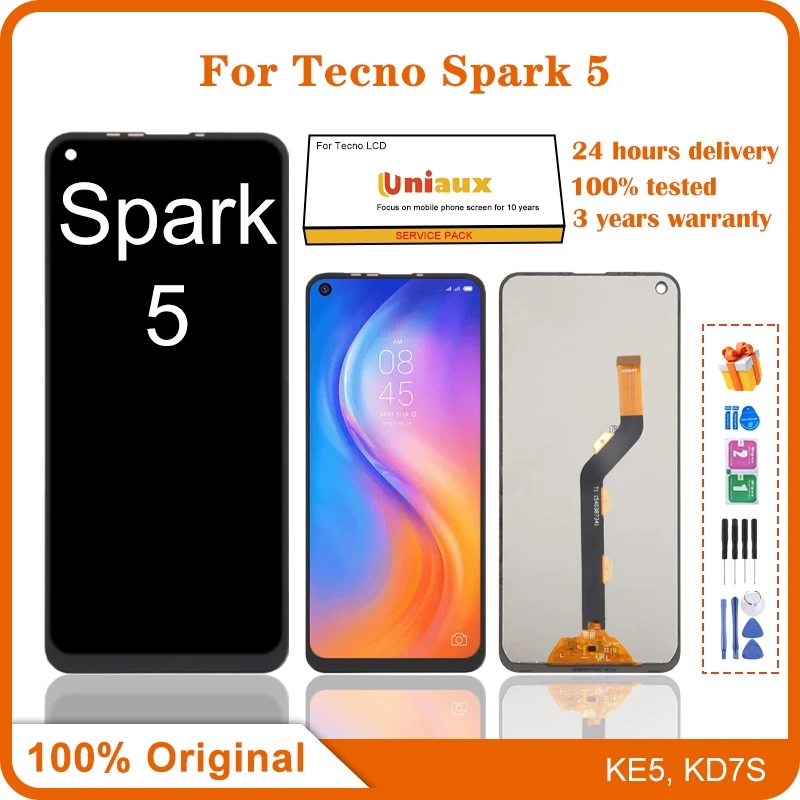 

Для Tecno Spark 5/5 Pro мобильного телефона ЖК-экран в сборе с сенсорным экраном Замена ЖК-панели