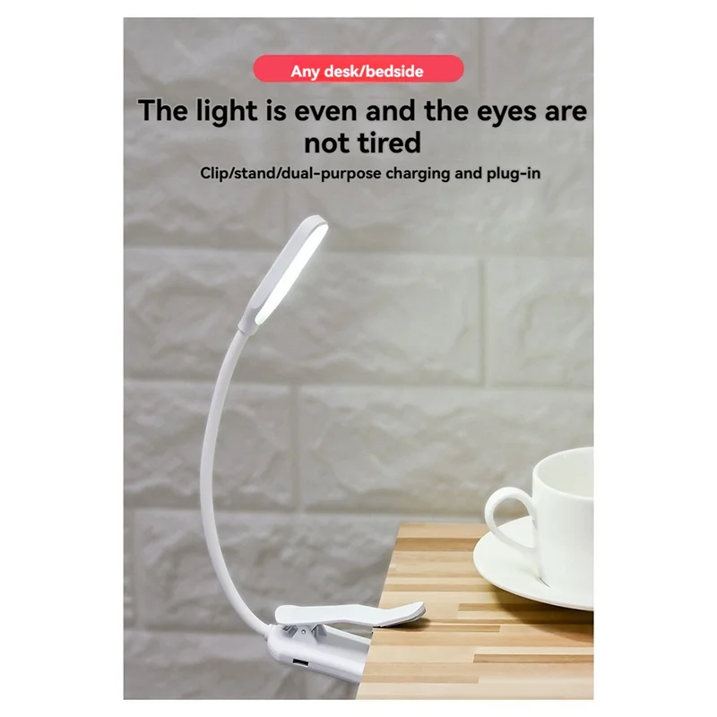 A41Z-قابلة للشحن كتاب ضوء صغير 7 LED القراءة الخفيفة 3-Level مرنة سهلة كليب مصباح قراءة ليلة القراءة مصباح في السرير