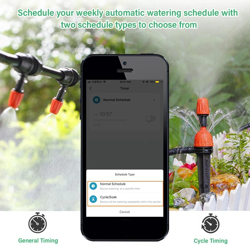 Wifi Smart Water Timer For Garden Hose, Sprinkler Irrigation Timer With Hub, For Tuya Automatic Watering Timer Durable