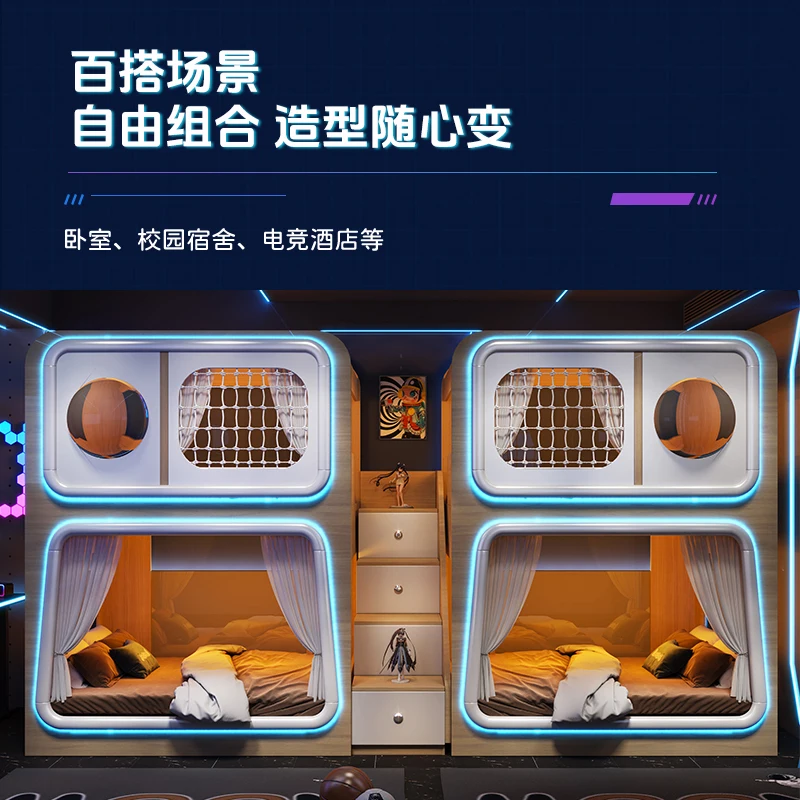 Sali e fuori dal letto nella capsula