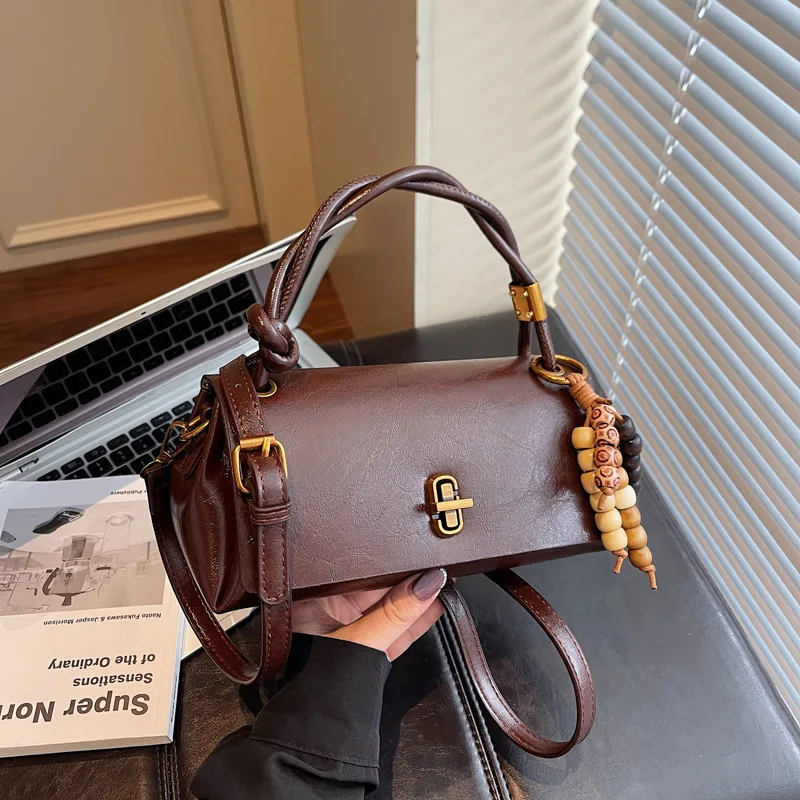 

2025 New Vintage Square Bag for Women, Casual Top Handle Shoulder Crossbody, Retro Chic Purse, Compact and Very Versatile