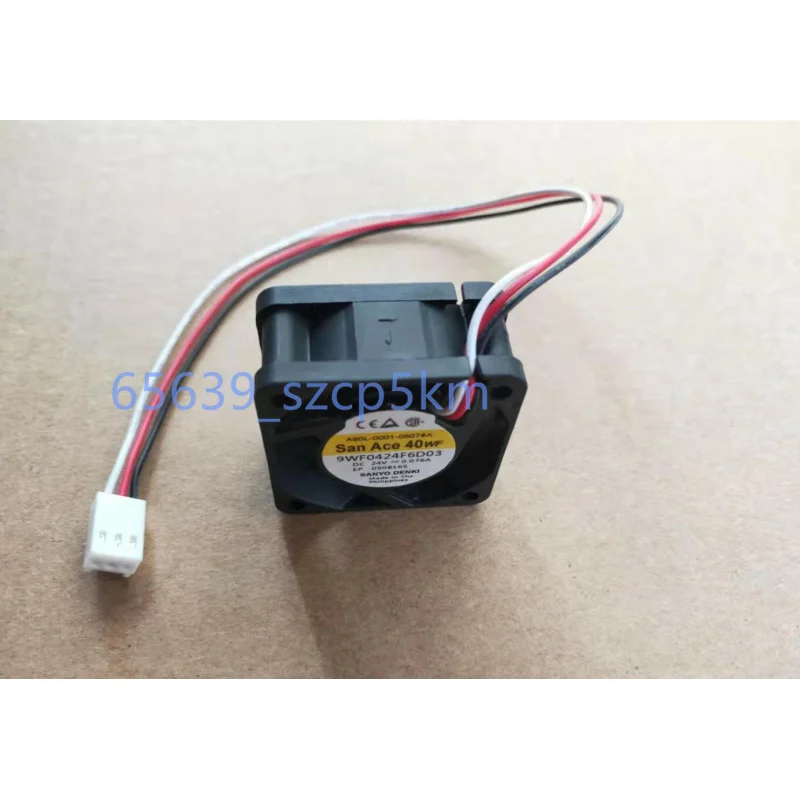 D 1PCS For Sanyo 9WF0424F6D03 | 40×40×20mm DC24V 0.076A 4CM 3-Pin Axial Fan