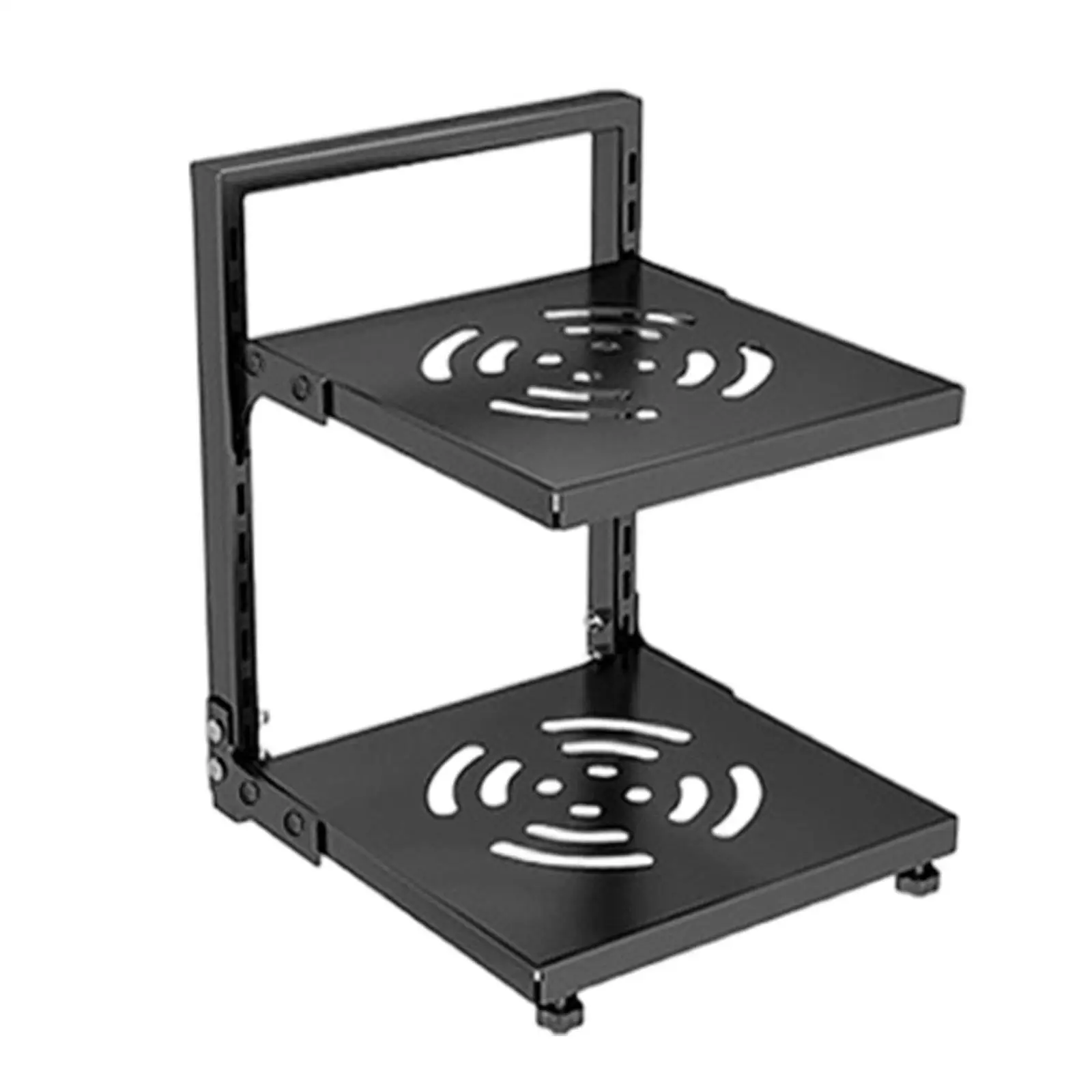 Rust Resistant Kitchen Storage Rack Organizer Shelf Heavy Duty Carbon Steel Multilayer Design for Cookware Pots Pans Storage