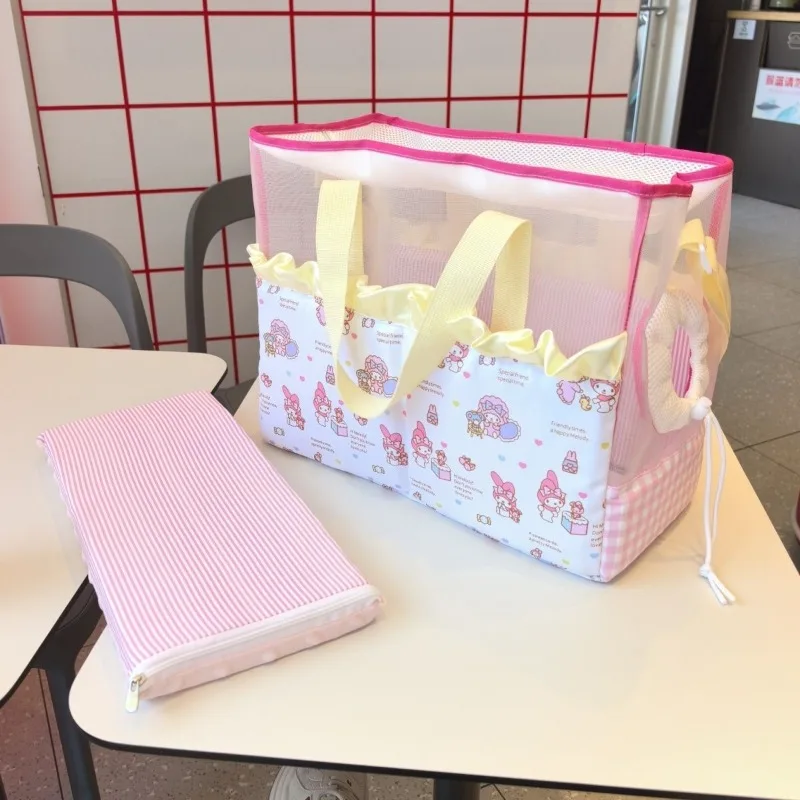 My Melody Portable Pet Carrier with Mat, Breathable Crossbody & Handheld Travel Bag for Cats and Small Dogs view 4