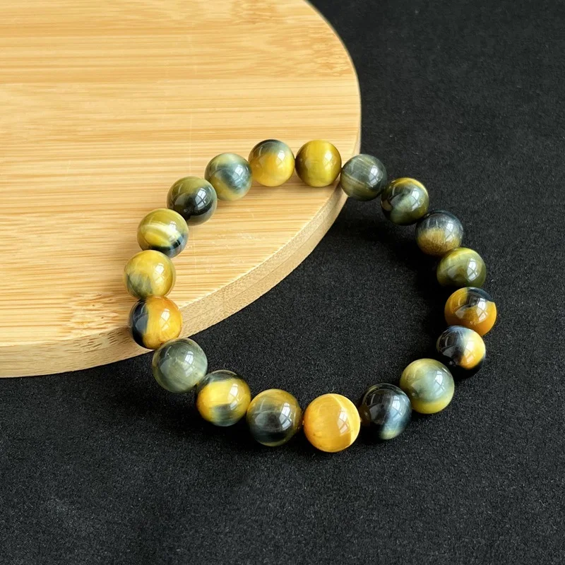 Natural Tiger Eye' Stone Single Circle Men's and Women's Bracelets Color