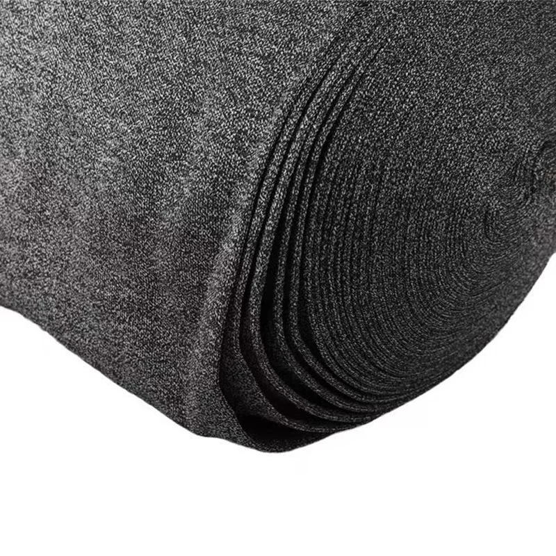 UHMWPE anti cutting Knitted elastic fabric tear resistant and wear-resistant cloth high strength black grey color