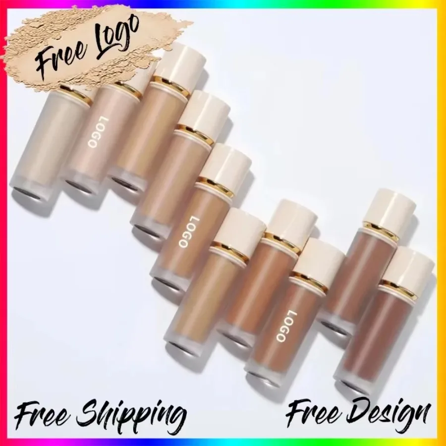 

Private Label 6ml Liquid Foundation High Coverage Long Lasting Whitening Oil Control Cover Black Circles Concealer Makeup Bulk