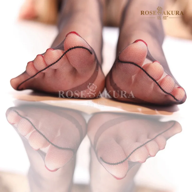 

Ультратонкие сексуальные чулки Luo Ying8321 для женщин, черные с черной линией на носке, усиленная форма стопы, прозрачные однотонные колготки