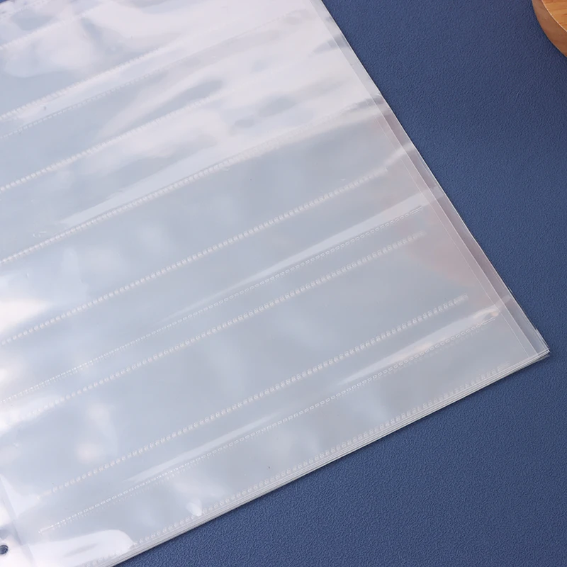 10PCS 135/120 Negatives Film Storage Pages Acid-free Bags Black&White Color Film Slide Preservers Pages Acid-free Film Bags
