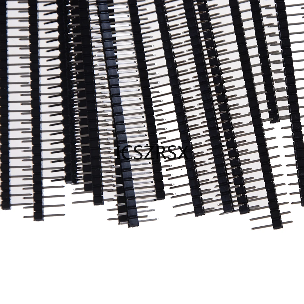 20PCS/SET 40Pin 2.54mm Single Row Straight Male Pin Header Strip PBC For Arduino Single Row Pin Header Strip PCB Connector