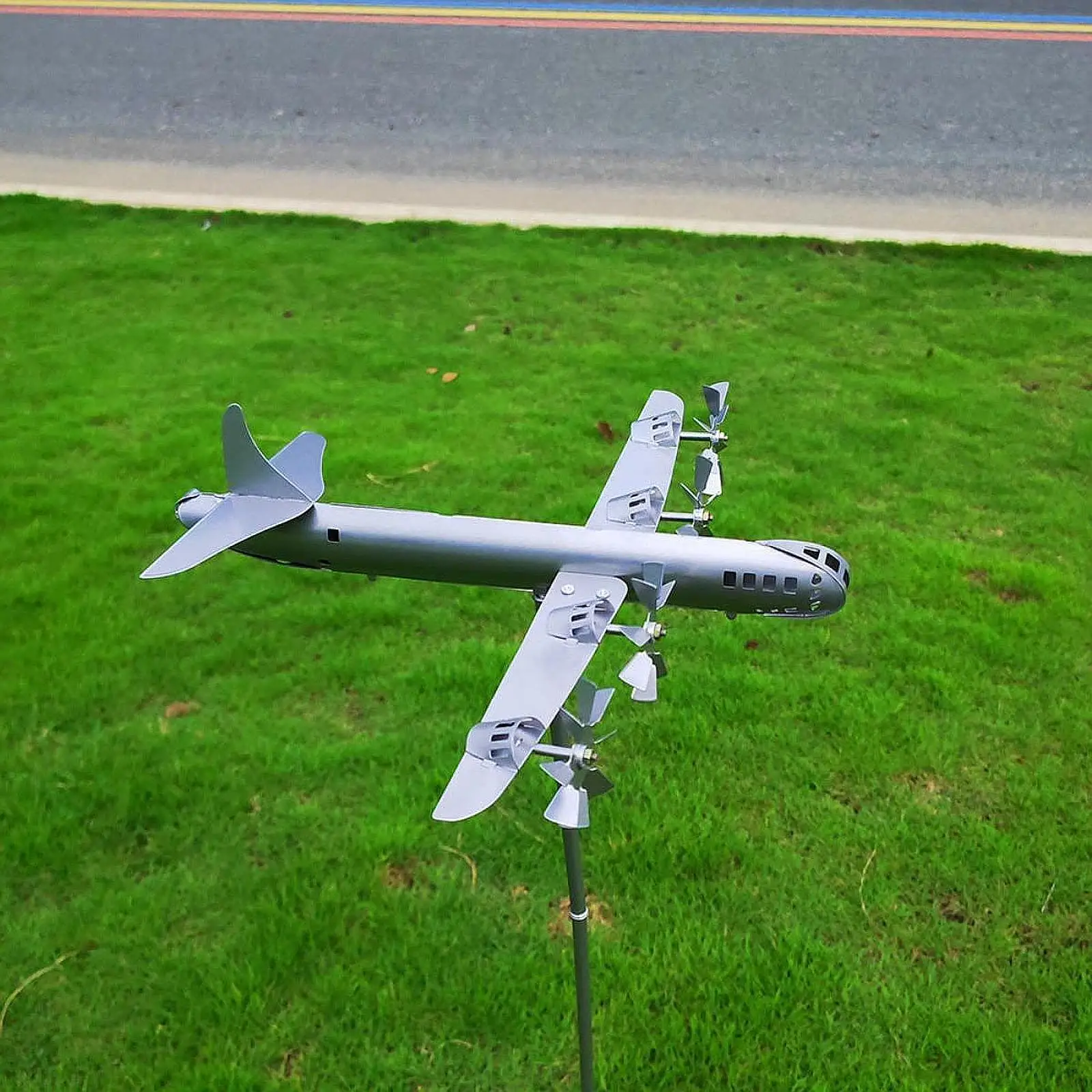 

Wind Spinner Present for Home Airplane Wind Sculpture for Yard Patio Lawn