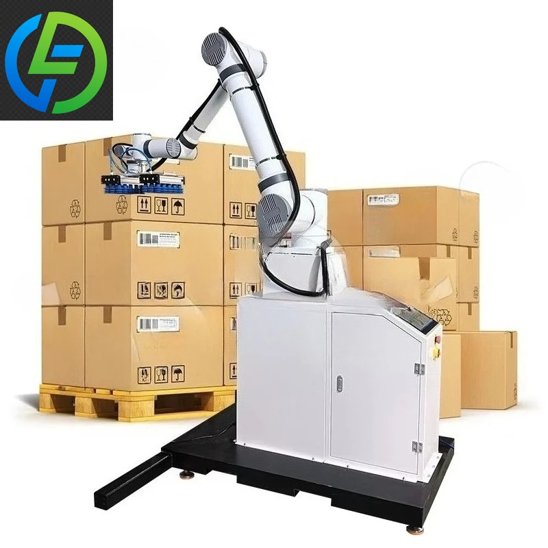 Mobile Collaborative Robot Palletizer Automatic Carton Box Palletizing Cobot Stacking Machine with Touch Screen Customized