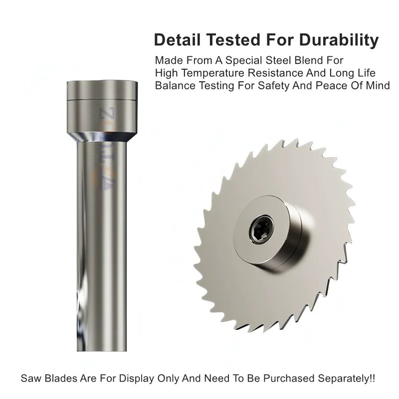 TUOZ Saw Blade Shanks Cutter Slitting CNC Slotting Machining Metal Cutting Tool Front Rear Lock 10mm 13mm Saw Arbor Blade Holder