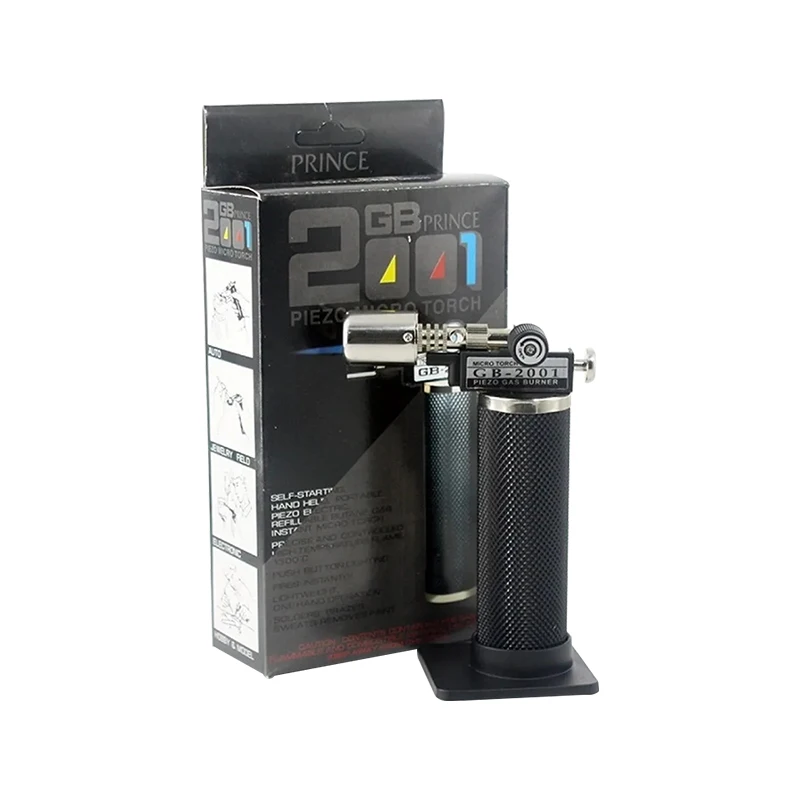 PRINCE GB-2001 Piezo Electric Micro Blow Portable Handheld Torch Lighter Butana Gas Torch Welding untuk Perhiasan Perbaikan