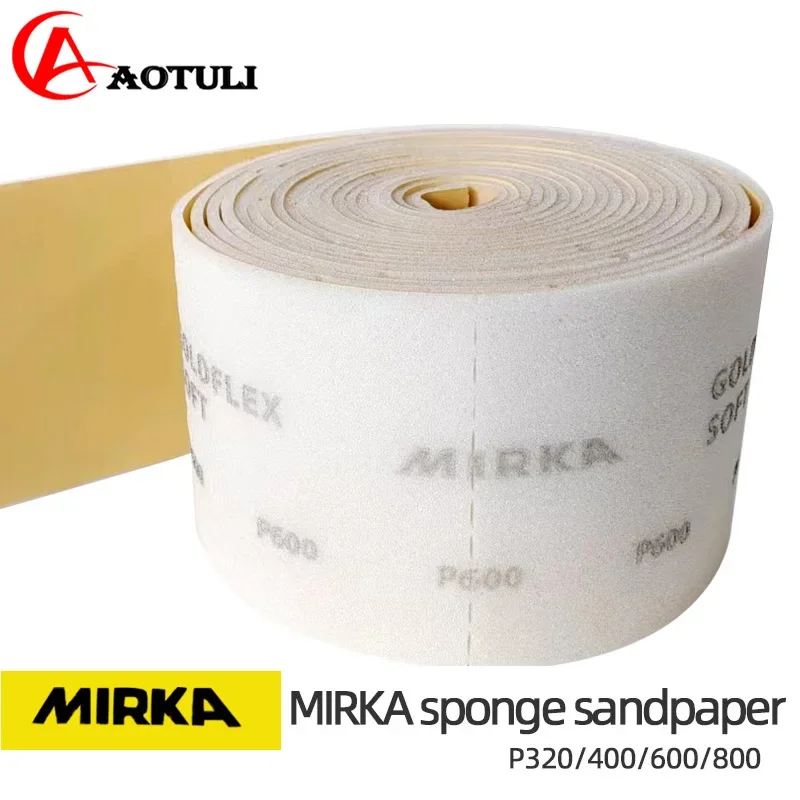 MIRKA Sponge Sandpaper roll115×125mm Car Paint Grinding Polishing Dry Grinding Water Grinding Soft Sponge Sand Block Abrasive