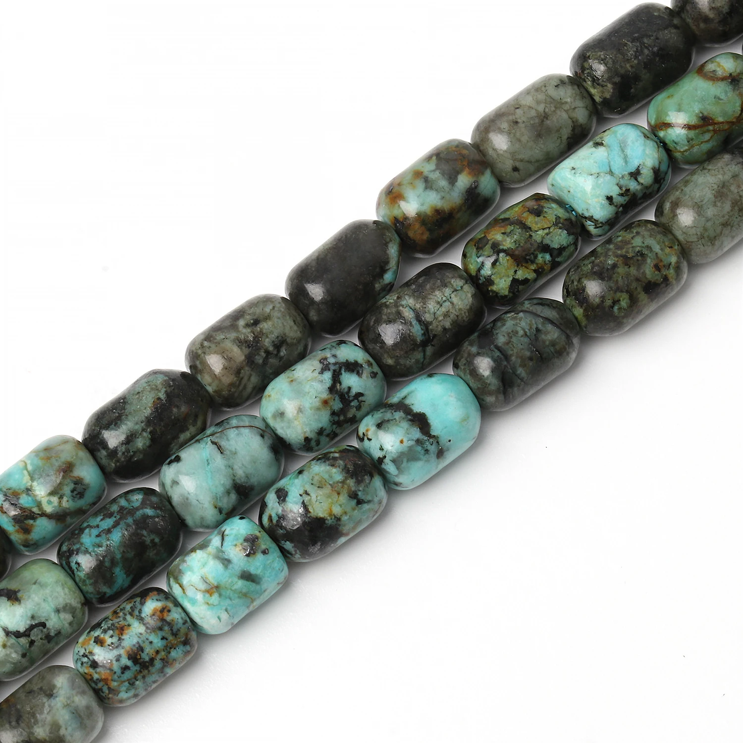 6x9mm AAA African Turquoise Barrel Shape Natural Stone Bead Column Loose Beads for Jewelry Making Supplies DIY Charms Bracelets