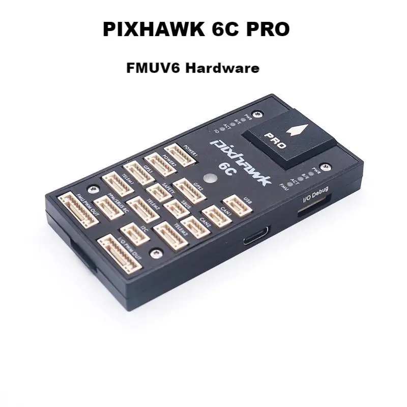 PIXHAWK 6C PRO FMUV6C Ardupilot PX4 32 bitowy Autopilot kontroler lotu z wbudowanym brzęczykiem 4G SD I2C RGB LED M8N GPS