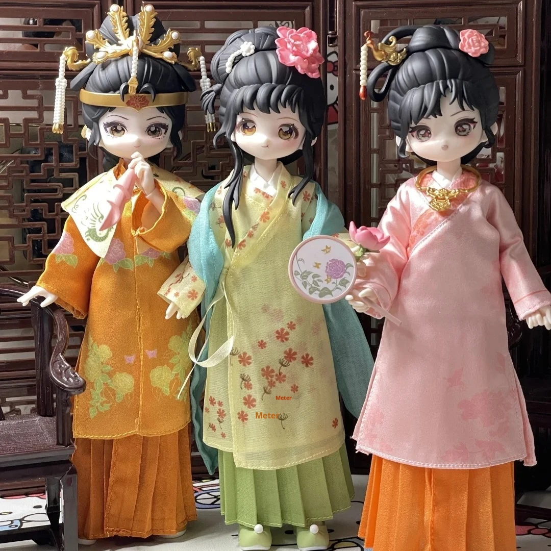 

In Stock Come4free Dream Of The Red Chamber 8 Point Articulated Bjd Doll Ancient-Style Figurines Blind Box Collectible Ornament