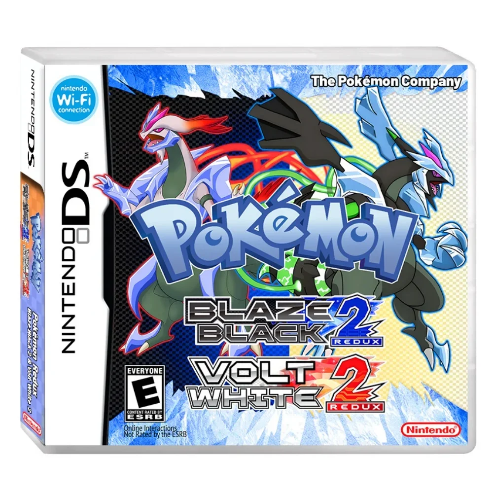 Pokemon Fire Black 2 Ultimate Edition & Volt White 2 Ultimate Edition NDS Game Card RPG Box English Holiday Gift Box