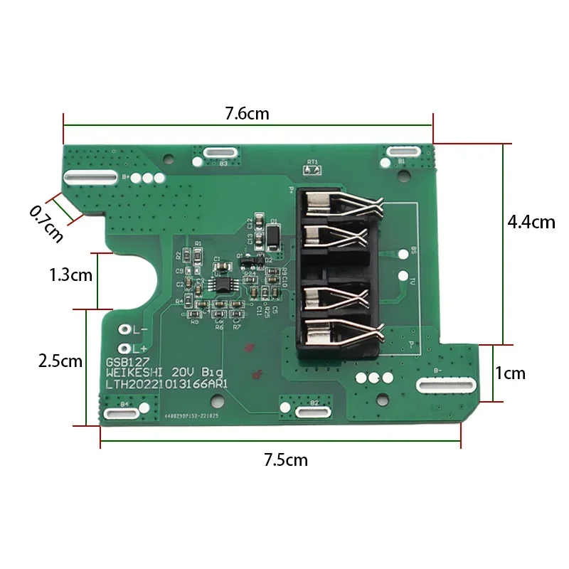 10X18650 WA3595 Lithium Battery Case PCB Charging Circuit Board Shell Housings Box For Worx 20V Battery Box WA3593 WA3596 WA3027