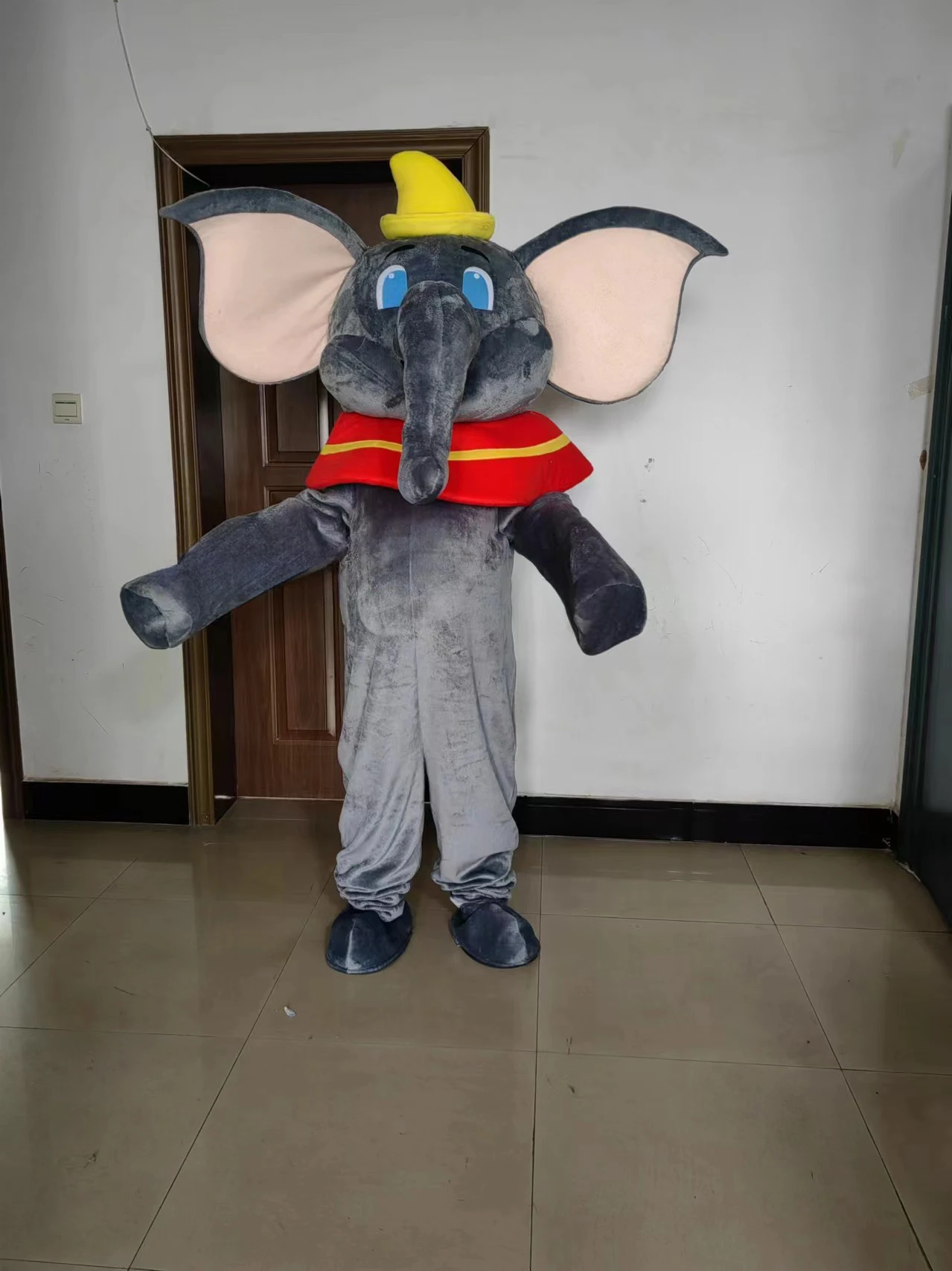 New Adult Cute Grey Elephant Cartoon Mascot Costume Plush Christmas Fancy Dress Halloween Cosplay Costume Animal Characte Party