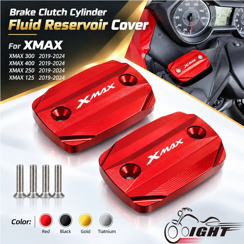 For XMAX 300 XMAX 400 250 XMAX 125 XMAX300  XMAX500 Front Brake Clutch Cylinder Fluid Reservoir Cover Motorcycle