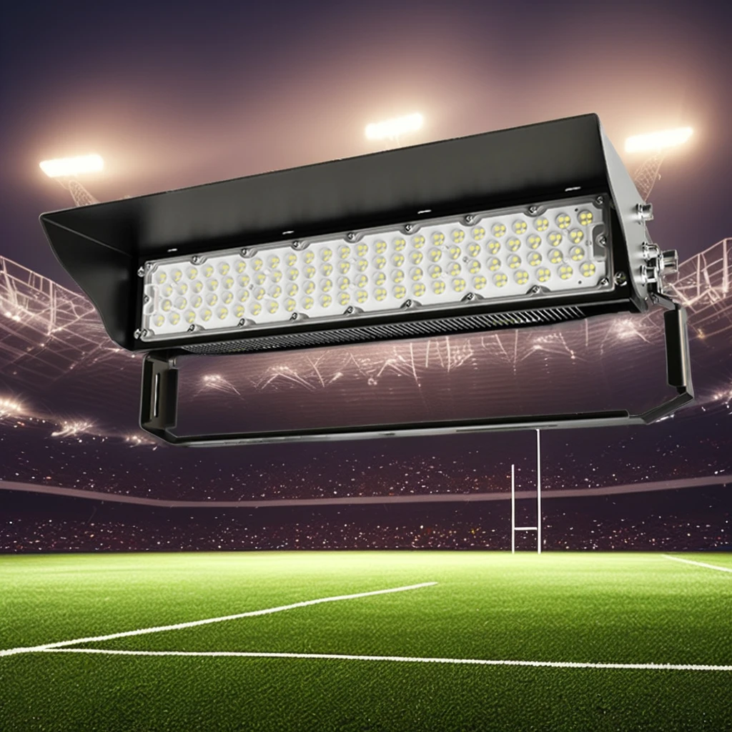 240W-2000W Stadium LED Flood Light for Outdoor Sport Black 80°21' High Mast Light With Aluminum Body IP66 for Gym & Field