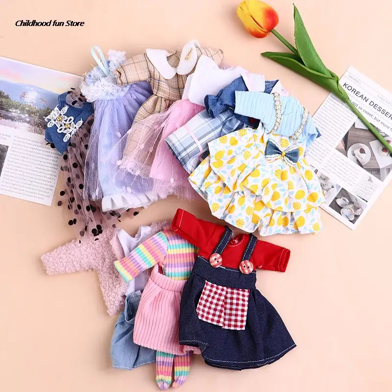 1/6 Doll with Clothes 30 Cm Fat Baby Doll College Style Uniform Dress Dress Up Doll Girl Toy Baby Toys