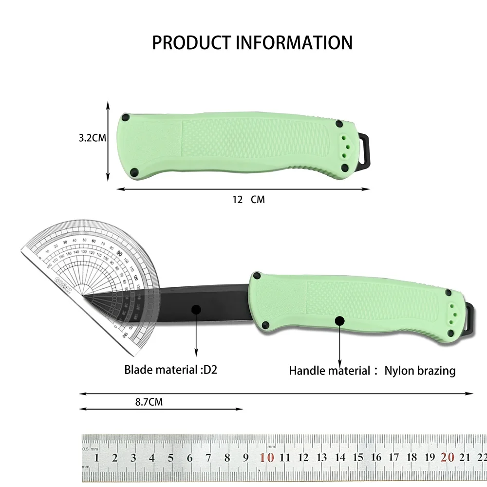 BM 5370FE Shootout Pocket Knife D2 Tanto Blade Nylon Glass Fiber Handles Camping Hunting Knives Outdoor Pocket Multi Tools