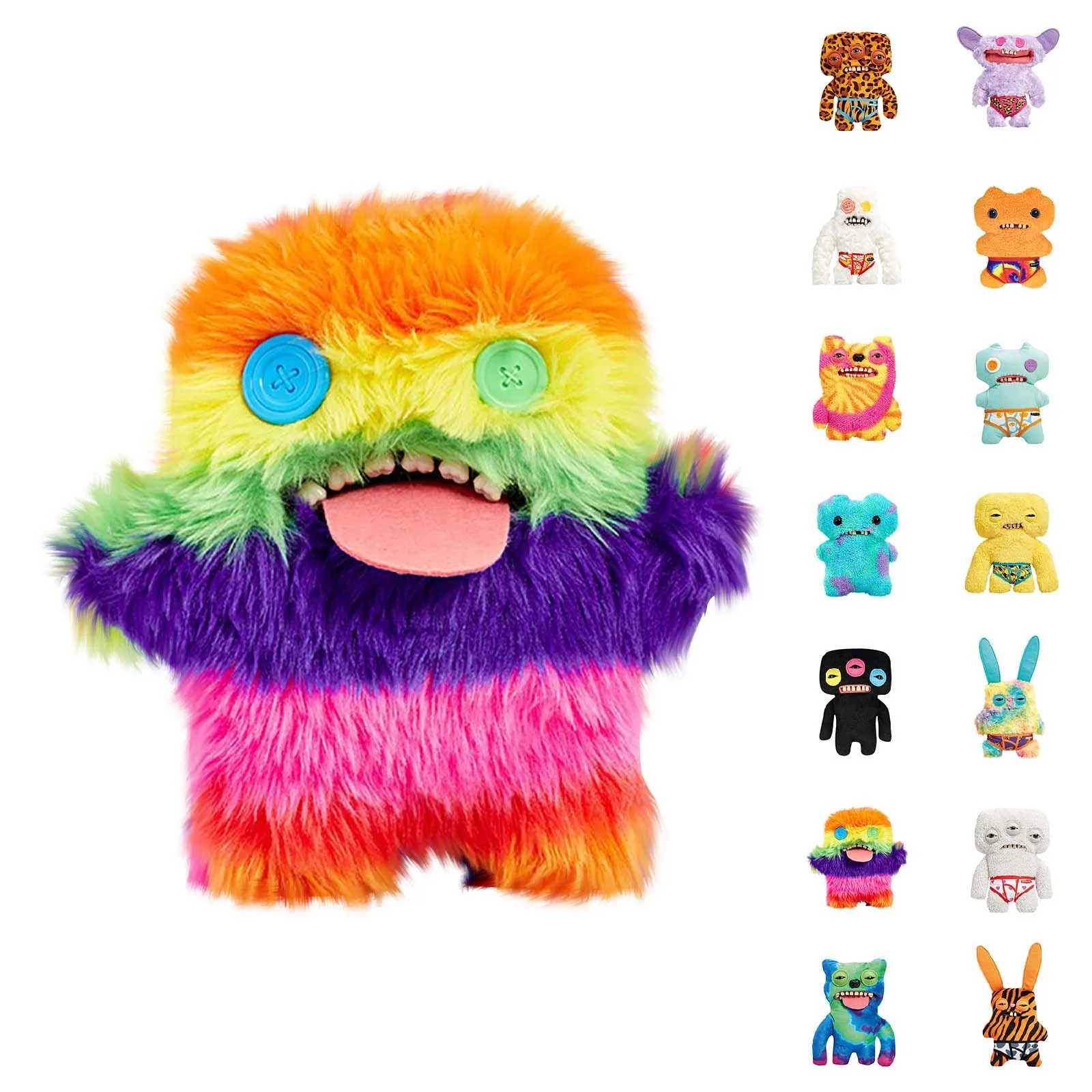 1Pcs Fuggler Funny Ugly Monster Laboratory Misfits Edition Plush Doll Rabbit Doll Classic Budgie Bucktooth Doll Birthday Gift