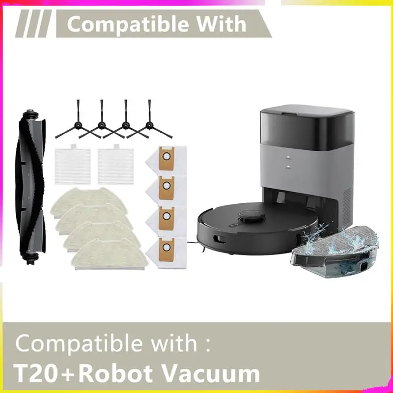 M04K для AIRROBO T20 + аксессуары для роботов-пылесосов, основная боковая щетка, фильтр Hepa, швабра, тканевый мешок для пыли, аксессуары