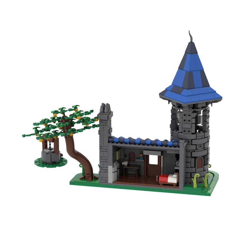 MOC Magic Wizards House Building Blocks, Magic Vampire, Witchs Hut Bricks, Wizards Bricks Model, Halloween Wizardss, Brinquedos de Natal para crianças