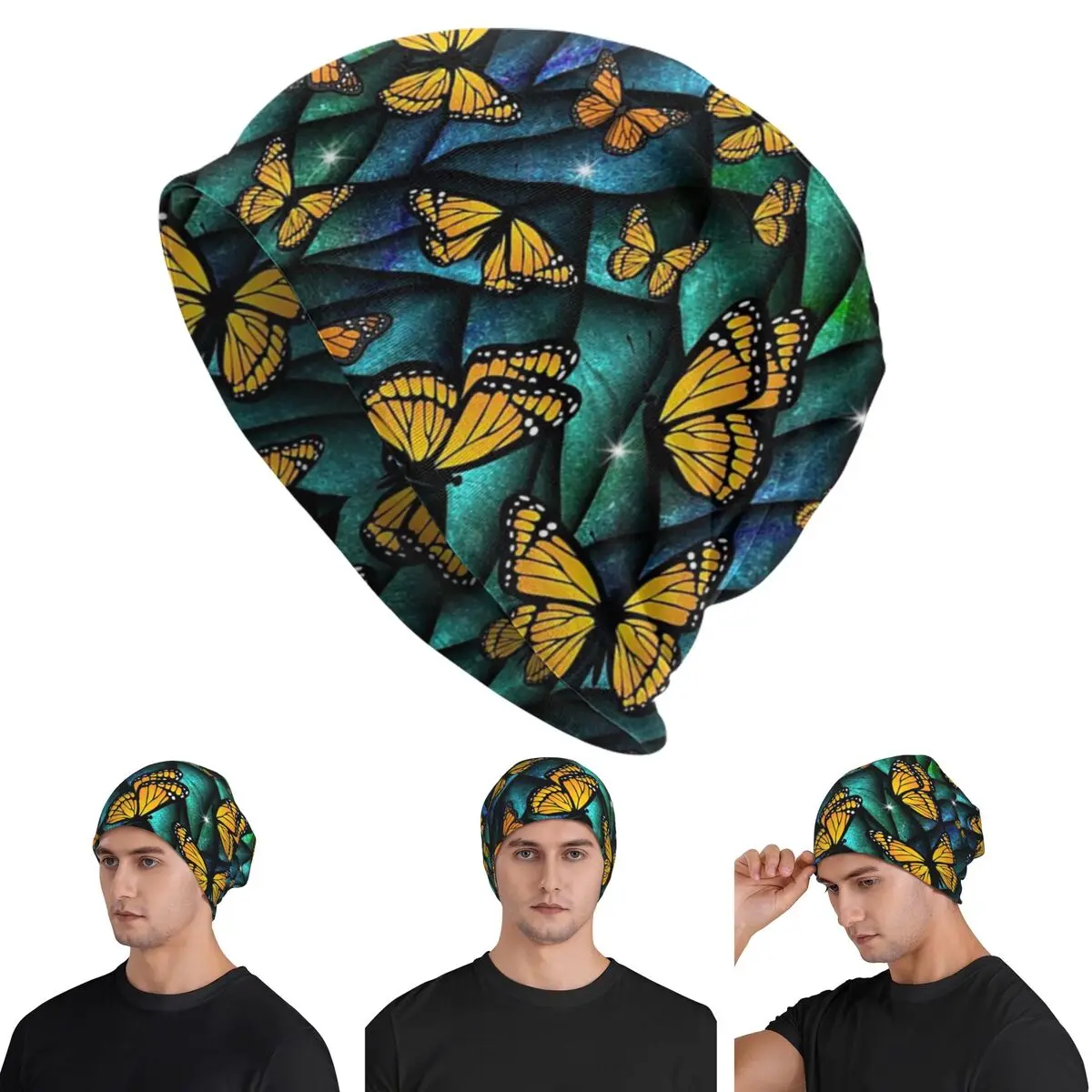 

Fantasy Butterfly Dragon! Skullies Beanies Hats Warm Autumn Winter Outdoor Cap Knitted Bonnet Caps for Unisex Adult