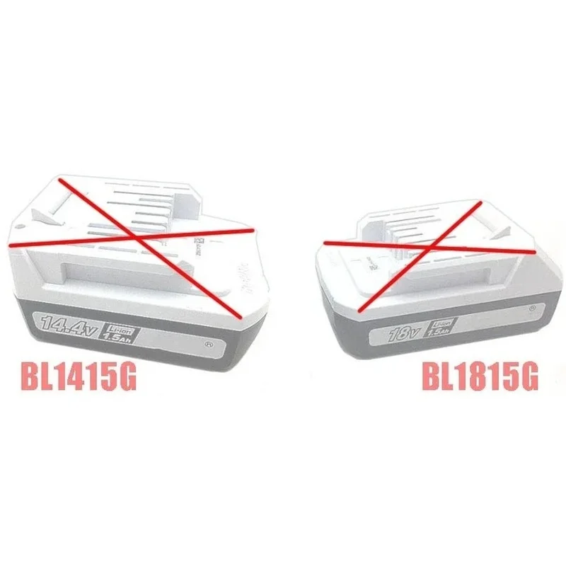 DT21 18V Li- Battery Adapter Converter for BL1815 BL1830 BL1860 Power Tools Dual Battery Storage Box Black Plastic