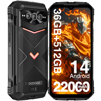 Global Version DOOGEE V Max Plus 5G Rugged Phone 6.58 FHD + 120Hz 36GB(16 + 20) 512GB 200MP AI Camera 22000mAh/33W Android 14