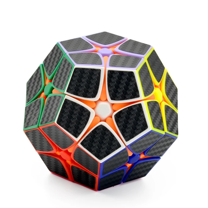 Carbon Fiber Magic Cube Stickerless Cube Educational-Toys Puzzle Cube 2x2 Speed Cube 12 Sides Cubo Magico Toys Cube Puzzle