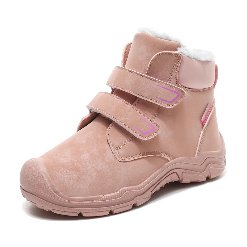 Yishen botas de neve crianças inverno de alta-topo quente botas de pelúcia crianças ao ar livre camurça tendência da moda meninas meninos sapatos