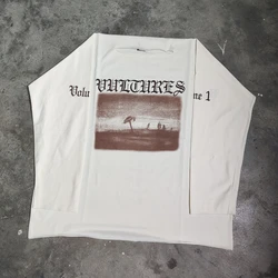 Yao888 kanye donda Streetwear Tops Langarm T-Shirt Männer Kleidung übergroße lässige Sanskrit Grafik druck lose Hemd für Männer