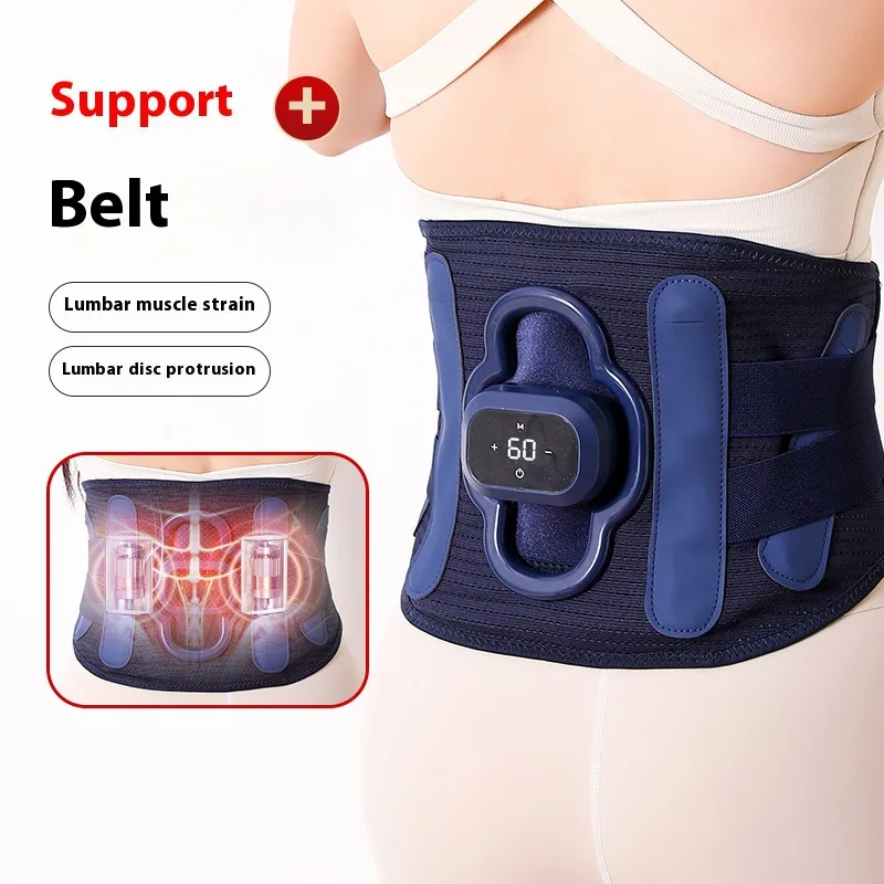 

Heating Waist Massager Waist Belt Vibration Hot Compress Waist Pain Massager