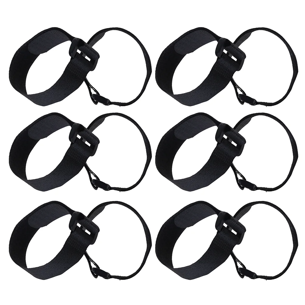 

12 PCS Mat Strap Tie Sport Tape Adjustable Mats Sling Wheel Thick Yoga Black Wire Ties