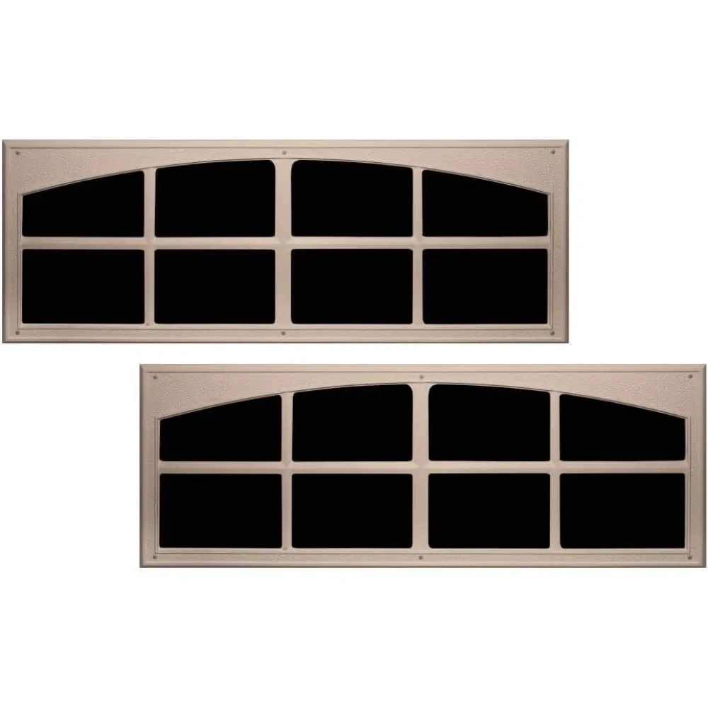 

coach house signature décor simulated garage door window kit - easy-install faux garage windows - garage door decorative hardwar