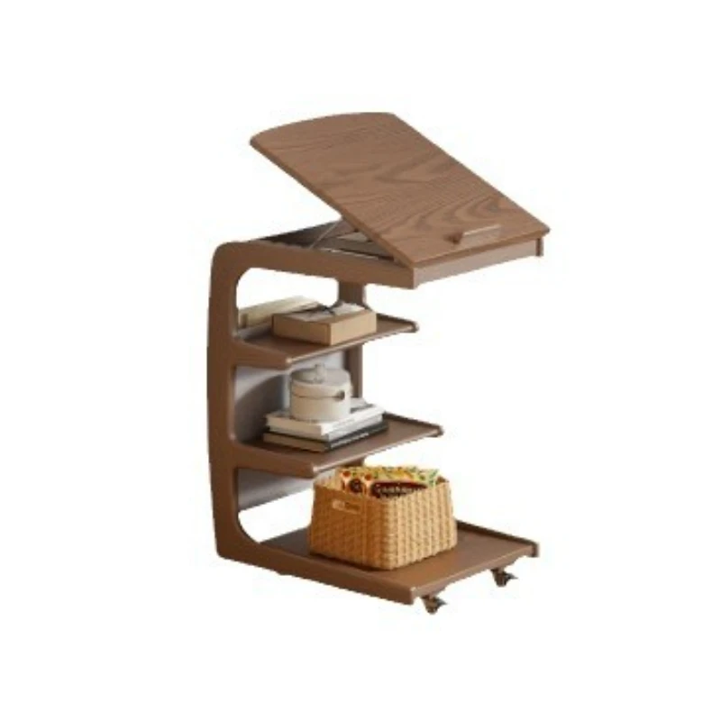 

Movable living room with wheels side coffee table bedroom bedside cabinets sofa side household multi-functional small table