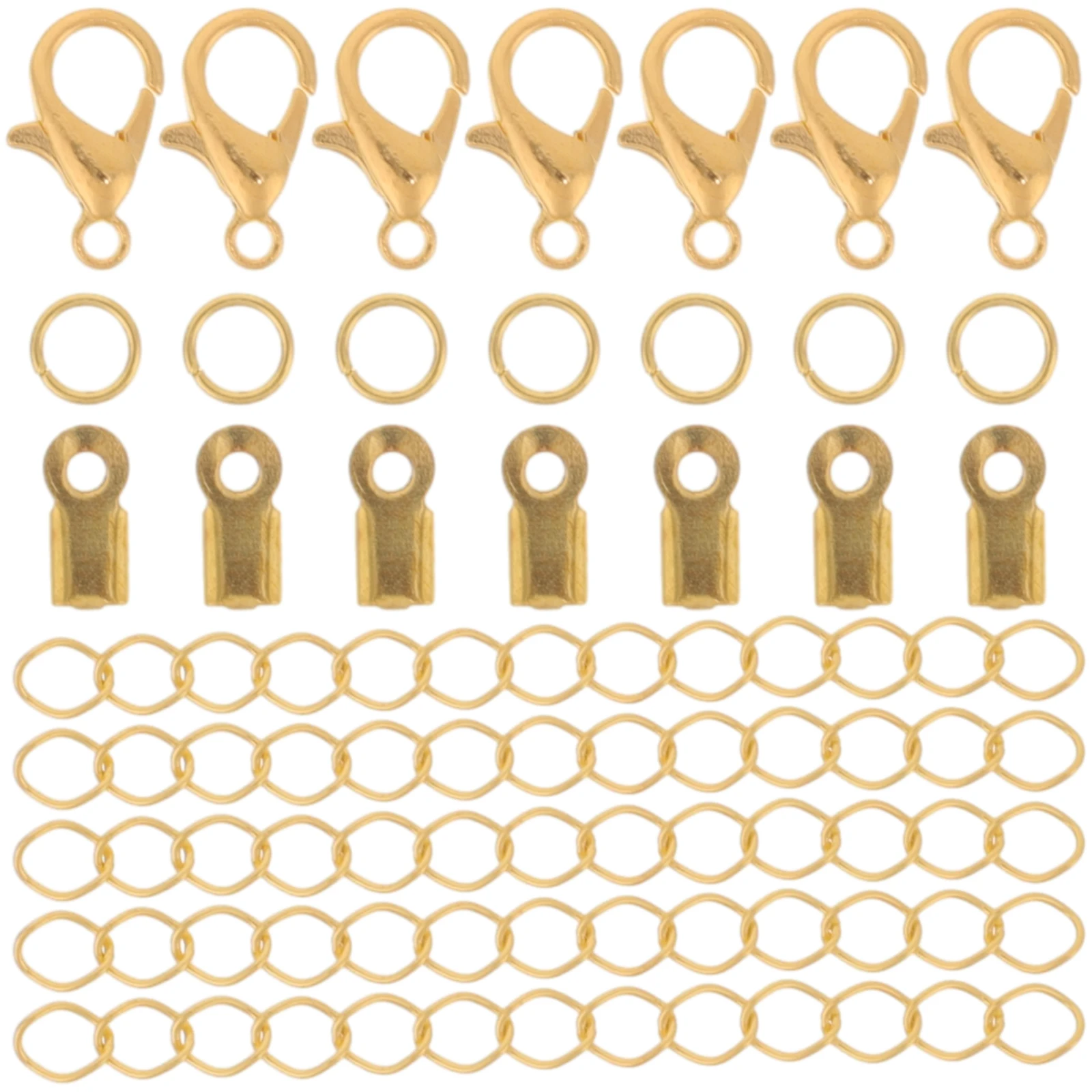 

Metal Jewelry Accessories Clasps Set Durable Electroplated Craft Projects DIY Supplies Bracelet Necklace Earring Making Jump