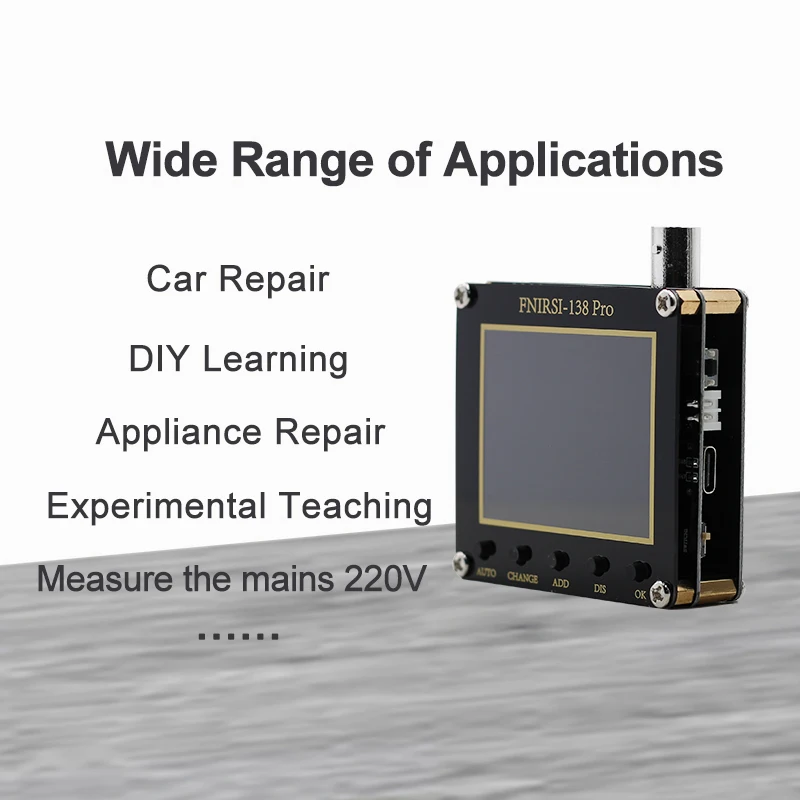 Fnirsi 138 Pro Digitale Auto Oscilloscoop Draagbare Mini 2. 5msa/S 200Khz Analoge Bandbreedte 80Khz Pwm En Firmware-Update