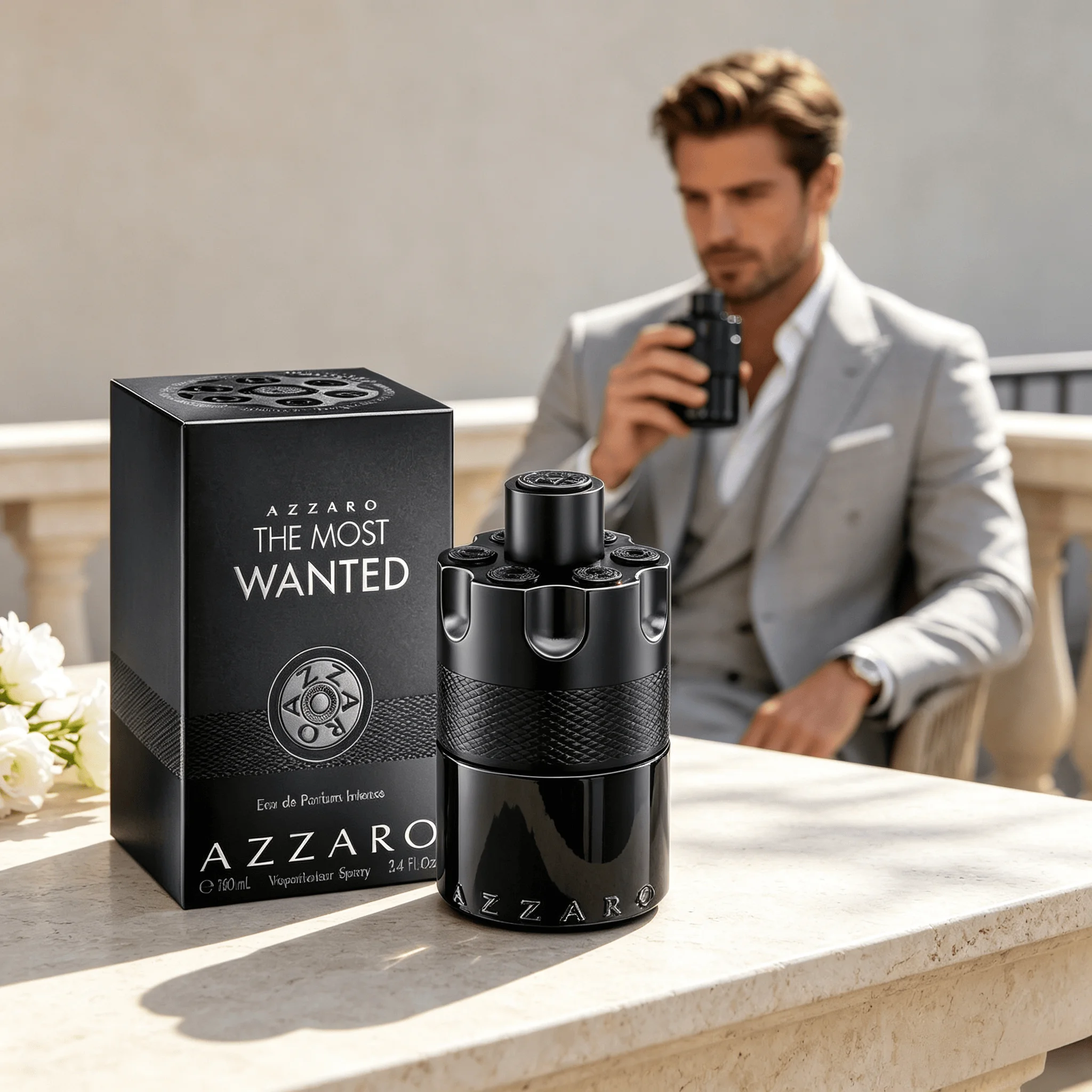 Azzaro the Most Wanted Eau De Parfum Intense – Woody & Spicy Cologne, Long-Lasting Amber & Fougère Fragrance, 3.3 Fl oz / 100ml